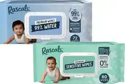 Coles Rascals Premium Baby Wipes 72 Pack-80 Pack offer