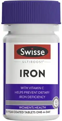 Coles Swisse Ultiboost Iron Tablets 30 Pack^ offer