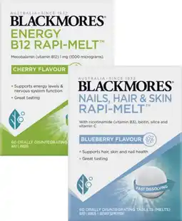 Coles Blackmores Rapi-Melts 60 Pack^ offer