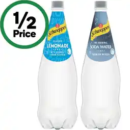 Woolworths Schweppes Soft Drink or Mixer Varieties offer