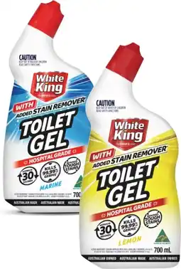 Coles White King Power Gel Toilet Cleaner 700mL offer