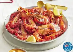 Coles Coles Australian Thawed Cooked Extra Large Black Tiger Prawns offer