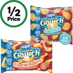 Woolworths Birds Eye Golden Crunch Sidewinders or Lattice Potato Chips offer
