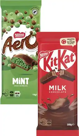 Coles Nestlé Block Chocolate 118g-180g offer