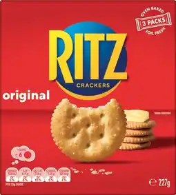 Coles Ritz Crackers 227g offer