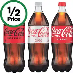 Woolworths Coca-Cola Classic, Zero Sugar or Diet Soft Drink Varieties offer