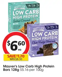 Coles Mayver's Low Carb High Protein Bars offer