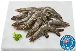 Coles Coles Australian Thawed Raw Extra Large Black Tiger Prawns offer