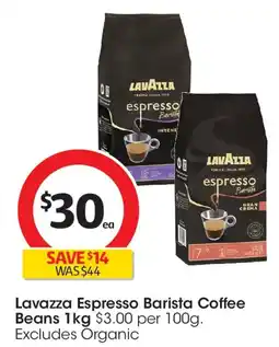 Coles Lavazza Espresso Barista Coffee Beans offer