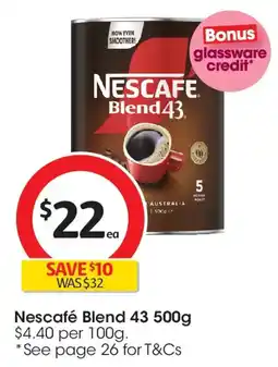 Coles Nescafé Blend 43 offer