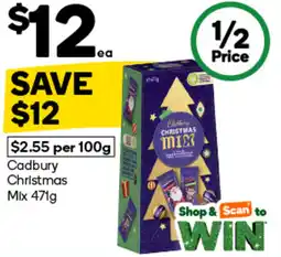 Woolworths Cadbury Christmas Mix offer