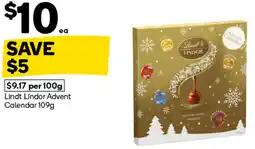 Woolworths Lindt Lindor Advent Calendar offer