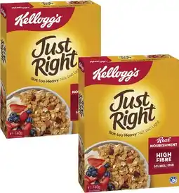 Coles Kellogg's Just Right Cereal 740g offer