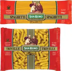 Coles San Remo Pasta 375g-500g offer