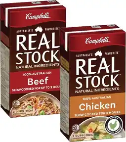 Coles Campbell's Real Stock 500mL offer