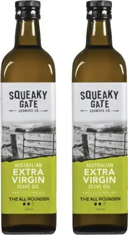 Coles Squeaky Gate Extra Virgin Olive Oil 750mL offer