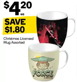 Woolworths Christmas Licensed Mug Assorted offer