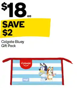 Woolworths Colgate Bluey Gift Pack offer