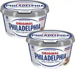 Coles Philadelphia Cream Cheese Tub 250g offer
