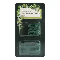 Woolworths Christmas Decoration Hooks Pk 100 offer