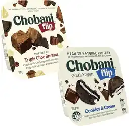 Coles Chobani Flip Yogurt 140g offer