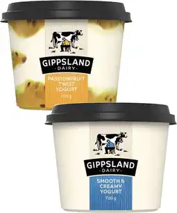 Coles Gippsland Dairy Twist Yogurt 700g offer