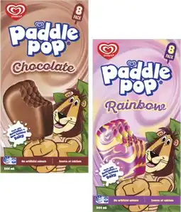Coles Streets Paddle Pop Sticks 8 Pack 544mL offer