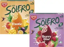 Coles Streets Solero Sticks 3 Pack 270mL offer