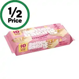 Woolworths The Better Baking Co. Mini Cakes Chocolate, Strawberry or Vanilla Pk 10 offer