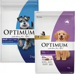 Coles Optimum Dry Dog Food 2.5kg-3kg offer