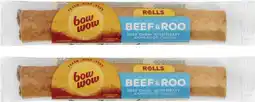 Coles Bow Wow Dog Treat Beef + Roo Roll 1 Pack offer
