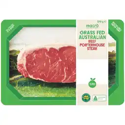 Woolworths Macro Australian Grass Fed Beef Porterhouse Steak 270g offer