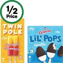 Woolworths Peters Twin Pole Pk 8 or Peters Lil’ Pops Pk 9 offer
