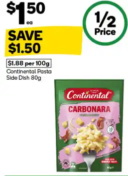 Woolworths Continental Pasta Side Dish offer