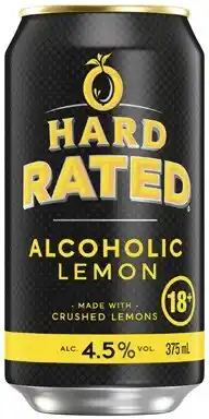 Coles Hard Rated Cans 4x375mL offer