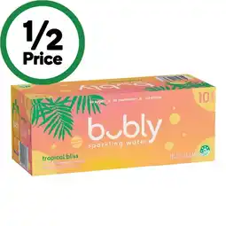 Woolworths Bubly Sparkling Water Varieties offer