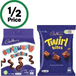 Woolworths Cadbury Chocolate Bites 120-150g offer