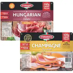 Woolworths D’Orsogna Quad Pack Varieties 240-320g – From the Fridge offer