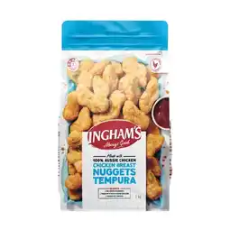 Woolworths Ingham’s Chicken Tenders Original, Tempura Nuggets or Chicken Wing Dings offer