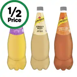 Woolworths Schweppes Soft Drink, Mineral Water or Mixer Varieties offer