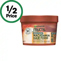 Woolworths Garnier Fructis Hair Food 390ml offer