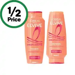 Woolworths L’Oréal Elvive Shampoo or Conditioner offer