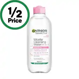 Woolworths Garnier Skin Active Micellar Cleansing Water 400ml offer