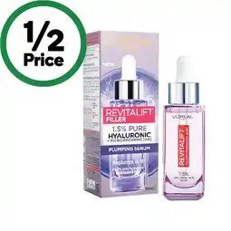 Woolworths L’Oréal Paris Revitalift Filler Plumping Serum offer