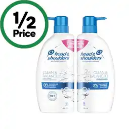Woolworths Head & Shoulders Shampoo or Conditioner 660ml offer