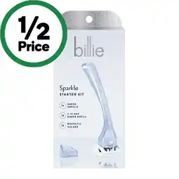 Woolworths Billie Sparkle Razor Blade Starter Kit offer