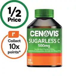 Woolworths Cenovis Sugarless C 500mg Chewable Tablets Pk 320 offer