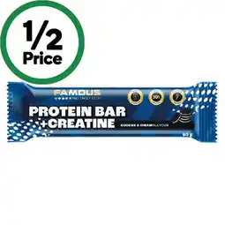 Woolworths Famous Nutrition Protein + Creatine Bar offer