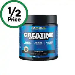 Woolworths Famous Nutrition Creatine Powder offer
