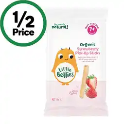 Woolworths Little Bellies Organic Baby Snacking Pick-Up Sticks 16g offer